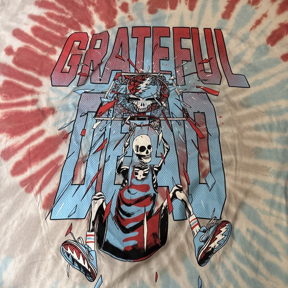 Divided | Grateful Dead - Tie Dye T shirt Basketball Skeleton | XS - Picture 6 of 7